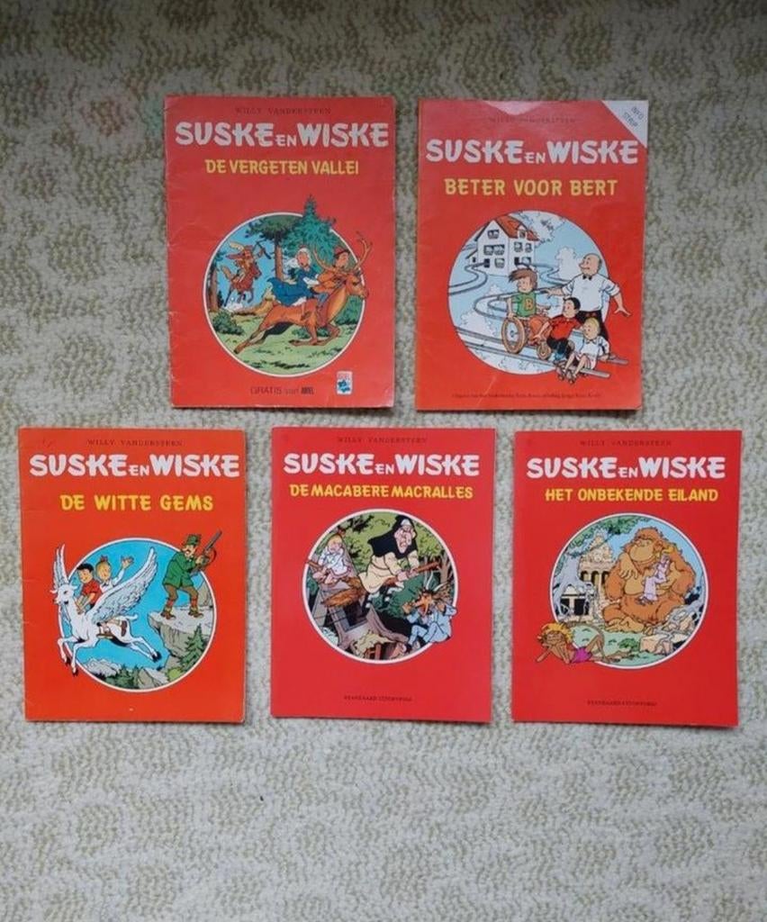 Suske en wiske - 5 jubileum / reclame uitgaven., Meerdere stripboeken, Ophalen of Verzenden, Gelezen, Willy Vandersteen
