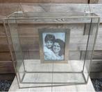 Glazen vierkante vitrinekastje, Ophalen of Verzenden, Zo goed als nieuw