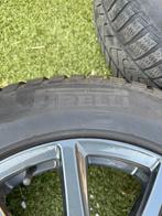 5 x 112 rail alu velgen met winter banden pirelli 225/55 r17, Auto-onderdelen, Banden en Velgen, Ophalen, 17 inch, Winterbanden