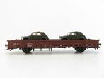 Marklin H0 OVP 46957 4MFOR 2 VW Koerierwagens op lange wagen, Wisselstroom, Wagon, Ophalen of Verzenden, Zo goed als nieuw