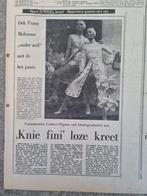 MODE. Frans Molenaar toont voorjaarscollectie (krant 1971), Knipsel(s), Ophalen of Verzenden