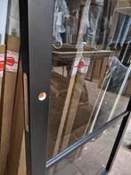 83x211,5cm binnendeur stomp Staal look zwart rook glas SL8, Ophalen, 80 tot 100 cm, ., Glas