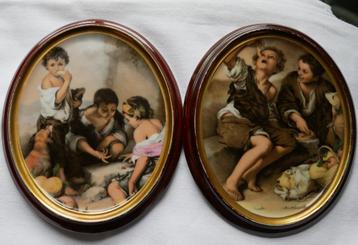2 vintage oude plaquettes beschikbaar voor biedingen