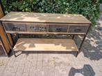 Industriële Sidetable Console - Maison du Monde, Huis en Inrichting, Tafels | Sidetables, Ophalen, 100 tot 150 cm, Zo goed als nieuw