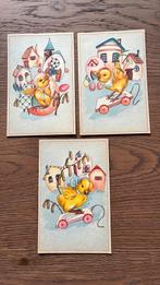 Pasen. Fantasie. Kuikens, karretje, Verzamelen, Ophalen of Verzenden, 1920 tot 1940