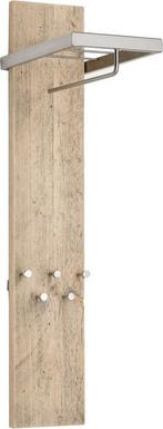 Steigerhouten kapstok met RVS roede en hangers, Zo goed als nieuw, Minder dan 100 cm, Metaal, Ophalen