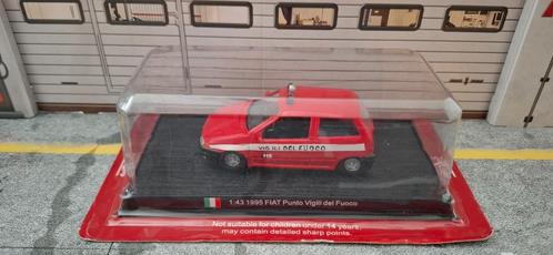 1.43 brandweer 1995 fiat punto vigilli del fuoco, Hobby en Vrije tijd, Modelauto's | 1:43, Zo goed als nieuw, Auto, Overige merken