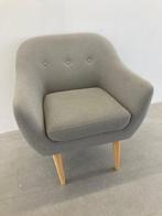 Mooie lichtgrijze fauteuil Egedal zgan, Ophalen, Hout, Zo goed als nieuw, Modern