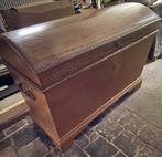 Antieke Houten Kist met Inscriptie – Jaar 1845, Ophalen, Zo goed als nieuw, 125 cm of meer, 75 cm of meer