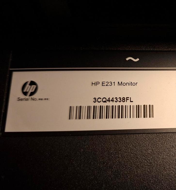 HP EliteDisplay E231 - 23 inch Monitor, Computers en Software, Monitoren, Gebruikt, 60 Hz of minder, DisplayPort, DVI, VGA, Gaming