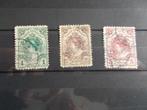 1899 - 3 x koningin wilhelmina 1 - 2,5 - 5 gulden (357a), Postzegels en Munten, Postzegels | Nederland, Verzenden, Gestempeld