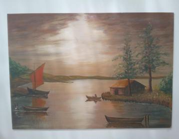 Schilderij op kartonplaat beschikbaar voor biedingen