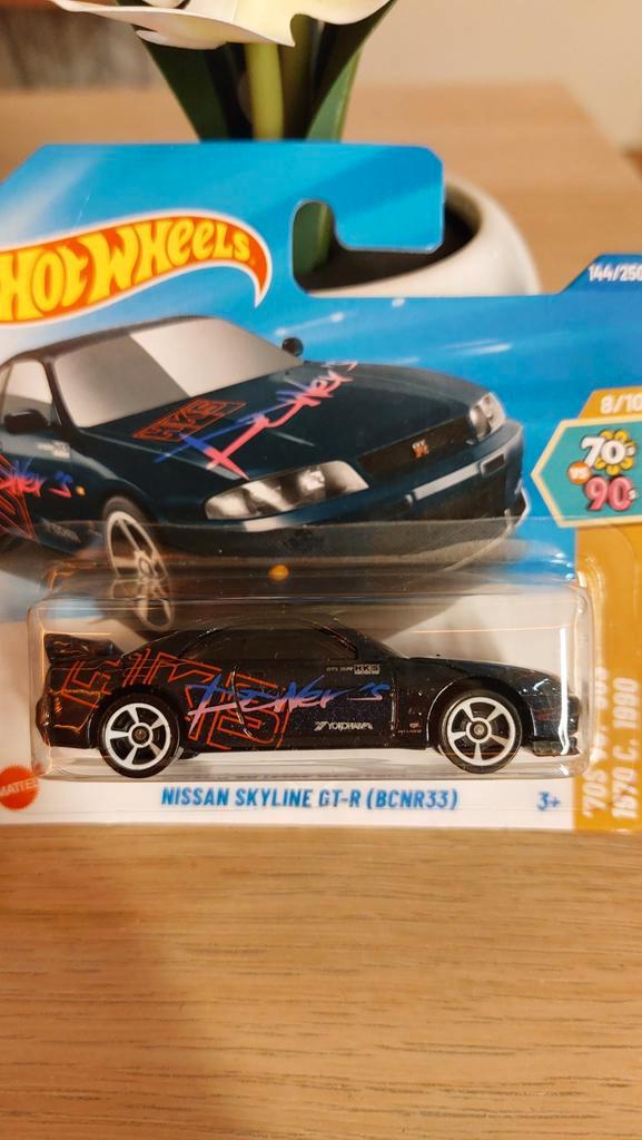 Hot Wheels Nissan Skyline GT-R (BCNR33), Hobby en Vrije tijd, Modelauto's | Overige schalen, Zo goed als nieuw, Auto, Ophalen of Verzenden
