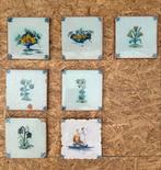 Set 18e/19e-eeuwse antieke tegels Polychroom & Delfts Blauw, Ophalen of Verzenden