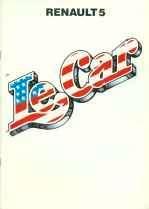 Renault 5 Le Car incl Turbo fraaie brochure/auto folder '85, Boeken, Auto's | Folders en Tijdschriften, Zo goed als nieuw, Renault