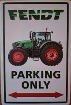 Fendt parking only tractor reclamebord van metaal wandbord, Reclamebord, Info@deconoord.nl, Deco Noord, Nieuw