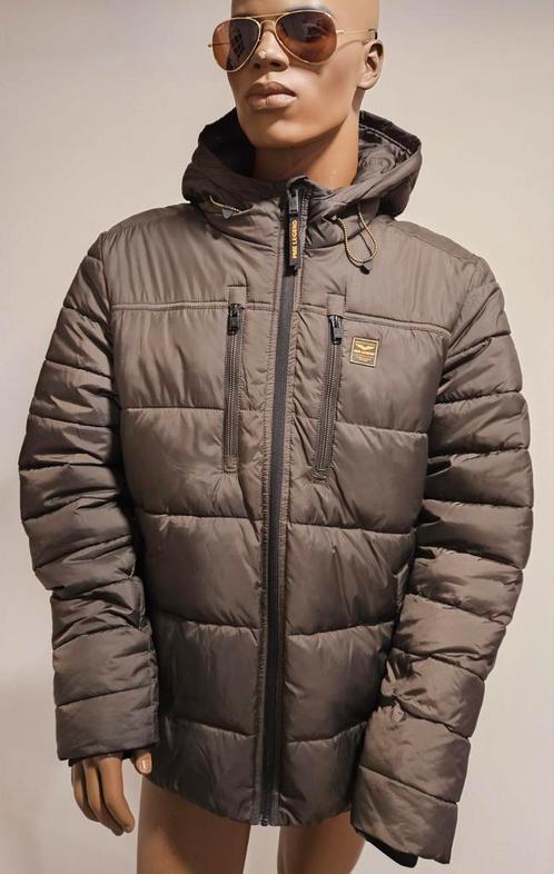 PME Legend gewatteerde winterjas met capuchuchon (XXXL) zgn, Kleding | Heren, Jassen | Winter, Zo goed als nieuw, Overige maten