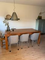Eettafel, Ophalen, Teakhout, 200 cm of meer, 50 tot 100 cm