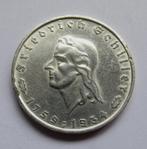 Germany 2 reichsmark, 1934 Schiller, Postzegels en Munten, Munten | Europa | Niet-Euromunten, Verzenden, Duitsland, Zilver