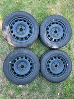 Winterbanden met stalen velg 205/55 R16 91H, Auto-onderdelen, Banden en Velgen, Gebruikt, 16 inch, Banden en Velgen, Personenwagen