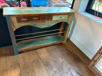 Sloophout Dressoir met Spiegel beschikbaar voor biedingen