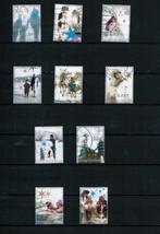 postzegels kerst 2004 nederland gestempeld, Postzegels en Munten, Ophalen of Verzenden, Na 1940, Gestempeld