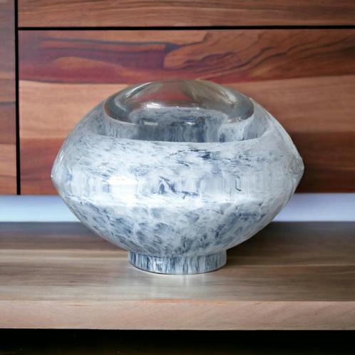 Krosno Poland glazen vaasje olielamp presse papier 0406, Huis en Inrichting, Woonaccessoires | Vazen, Zo goed als nieuw, Overige kleuren