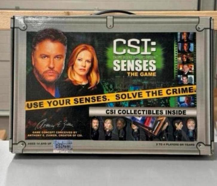 CSI Senses - The game bordspel Crime scene spel + poppetjes, Hobby en Vrije tijd, Gezelschapsspellen | Bordspellen, Nieuw, Een of twee spelers