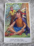 Oude Kaart - Kinderen als Cowboy & Indiaan, Verzenden, 1940 tot 1960, Ongelopen, Kinderen