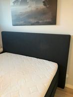 Boxspring 160x200 met hoofdbord en topper, Ophalen, Gebruikt, Overige kleuren, Tweepersoons