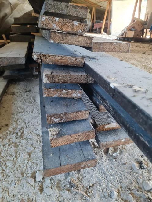 Diverse gebruikte balken en planken., Doe-het-zelf en Verbouw, Hout en Planken, Ophalen