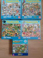 That's Life Puzzels - Set van 4 plus extra puzzel, Ophalen, 500 t/m 1500 stukjes, Zo goed als nieuw, Legpuzzel
