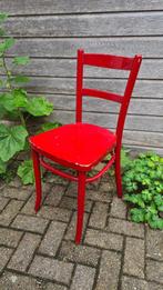 Levee jaren '30 Side Chair stoeltje bijzetstoel rood vintage, Ophalen