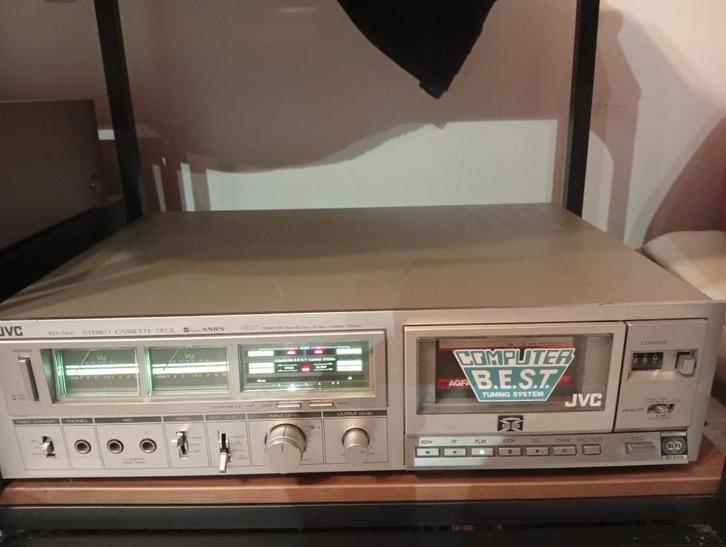 JVC KD A66, Audio, Tv en Foto, Cassettedecks, Enkel, JVC, Tiptoetsen, Tape counter, Ophalen of Verzenden