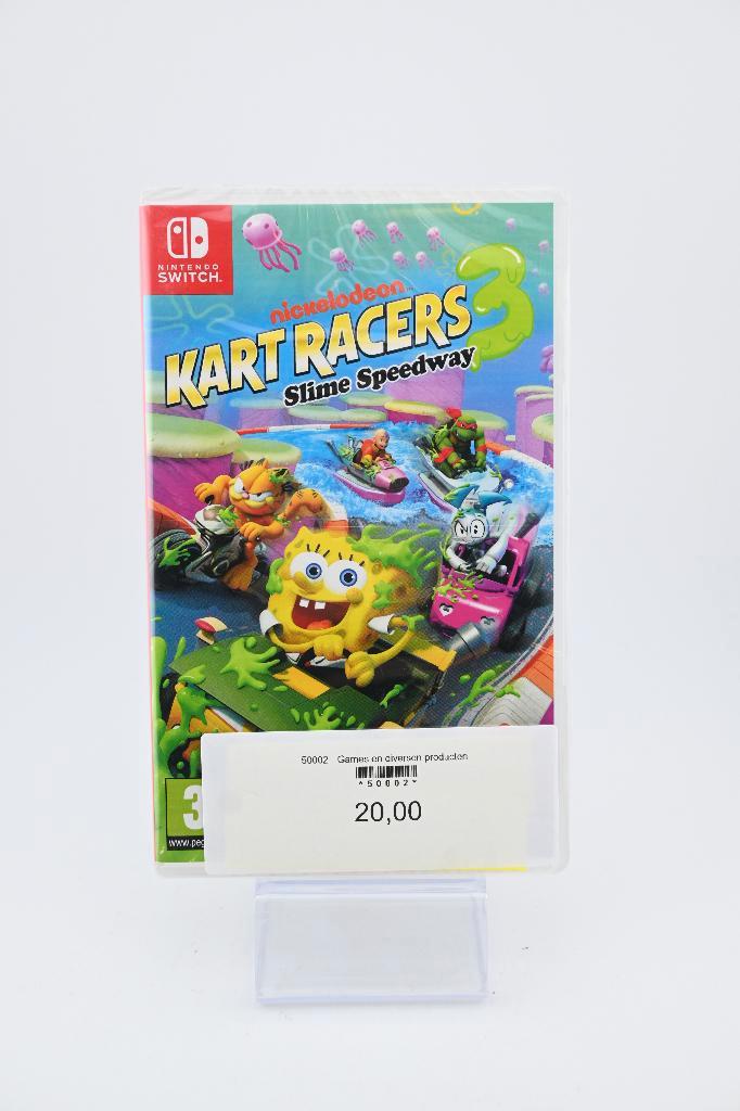 Nintendo Switch Nickelodeon Kart Racers 3, Spelcomputers en Games, Games | Nintendo Switch, Zo goed als nieuw, Racen en Vliegen