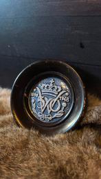Delfts Blauw herdenkingsbordje Koningin Wilhelmina 1898–1948, Antiek en Kunst, Antiek | Keramiek en Aardewerk, Ophalen of Verzenden