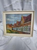 Schilderij van 1958 , 43x36cm, Antiek en Kunst, Ophalen of Verzenden
