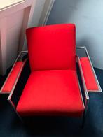 Fauteuil Chroom/ wol Gelderland 4735, Huis en Inrichting, Fauteuils, Ophalen, Minder dan 75 cm, Zo goed als nieuw, Metaal