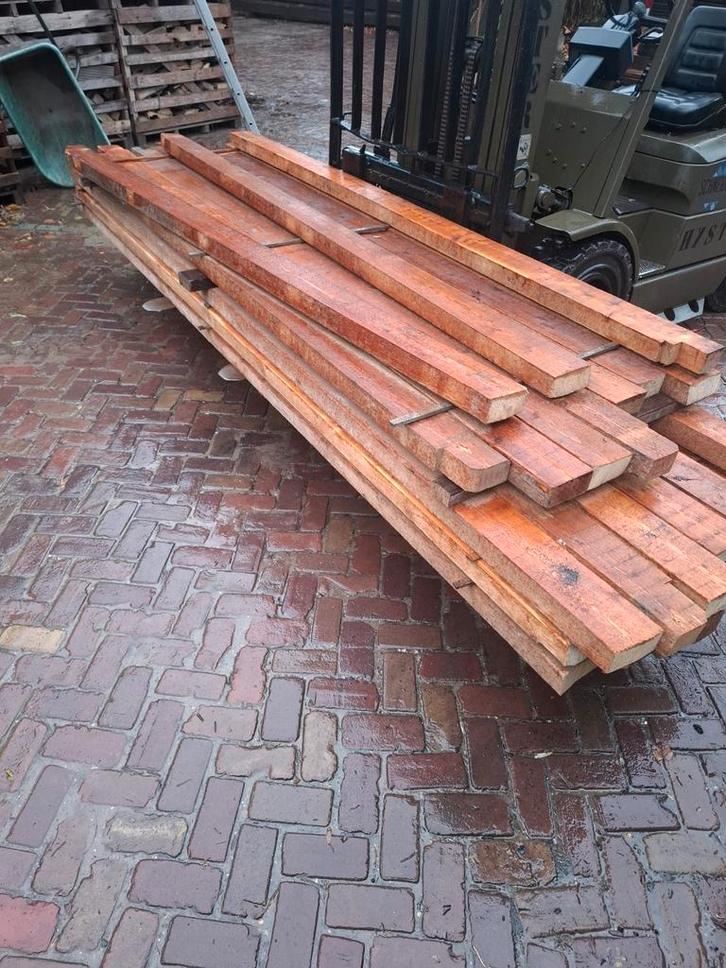 20 stuks 65x130x3800 balken, fijn bezaagd, gebruikt, Tuin en Terras, Palen, Balken en Planken, Gebruikt, Palen, 250 cm of meer