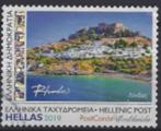 2019 Griekenland zegel van €0,80 uit het boekje Rhodos, Ophalen of Verzenden, Griekenland, Gestempeld