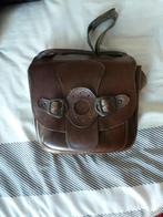stoer ECHT LEER bruin  tas - GRATIS zend, Verzenden, Zo goed als nieuw, Bruin, Overige typen