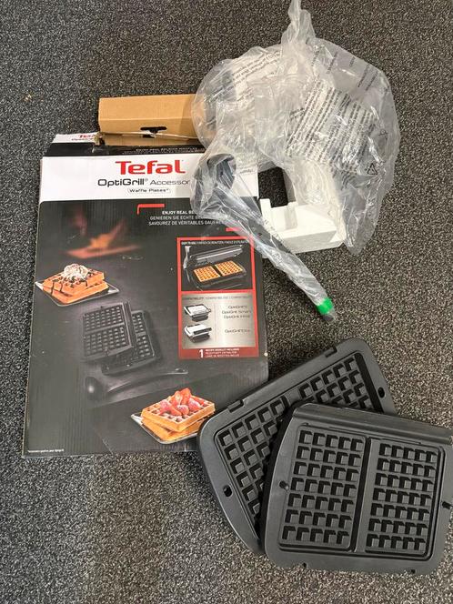Tefal OptiGrill Wafelplaten, Witgoed en Apparatuur, Wafelijzers, Gebruikt, Uitneembare platen, Ophalen of Verzenden