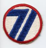 WO2 US 71st Infantry Division patch, Ophalen of Verzenden, Landmacht, Amerika, Embleem of Badge