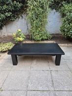 Zwarte, hardhouten salontafel, Huis en Inrichting, Tafels | Salontafels, Gebruikt, Minder dan 50 cm, Rechthoekig, 50 tot 100 cm