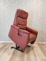 Hukla leren sta op stoel relax fauteuil met garantie, Gebruikt, Minder dan 75 cm, Ophalen of Verzenden, 50 tot 75 cm