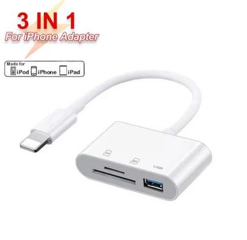 3-in-1 iPhone Adapter - USB, SD, MicroSD beschikbaar voor biedingen