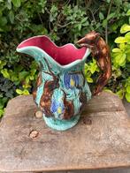 Majolica barbotine vaas jacht, Antiek en Kunst, Antiek | Keramiek en Aardewerk, Ophalen of Verzenden