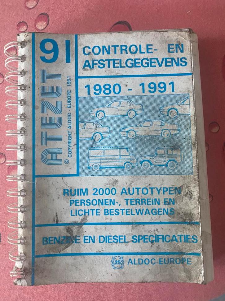 Auto Afstelgegevens 1980-1991, Boeken, Auto's | Folders en Tijdschriften, Gelezen, Algemeen, Ophalen of Verzenden