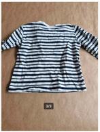 Gestreept Dino shirt Maat 50 hh, Newborn, Newborn, Onbekend, Ophalen of Verzenden