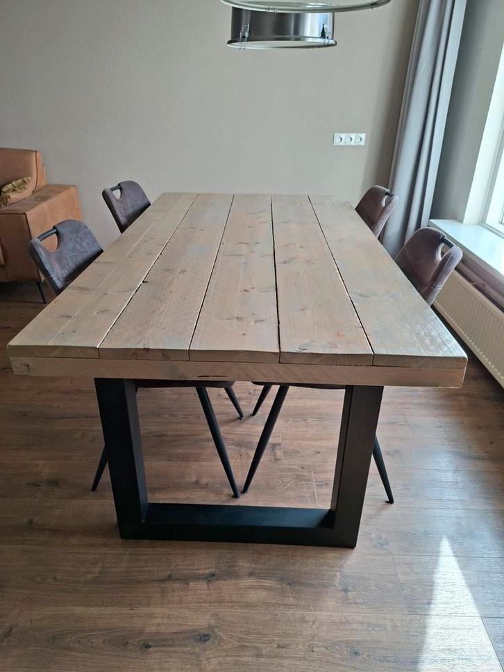 Complete Eetkamerset - Tafel & Stoelen, Huis en Inrichting, Complete eetkamers, Gebruikt, 4 tot 6 stoelen, Ophalen of Verzenden